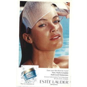 Estee Lauder Hdyra Complete Moisturizers Beauty ADVERT 2000s Print Ad